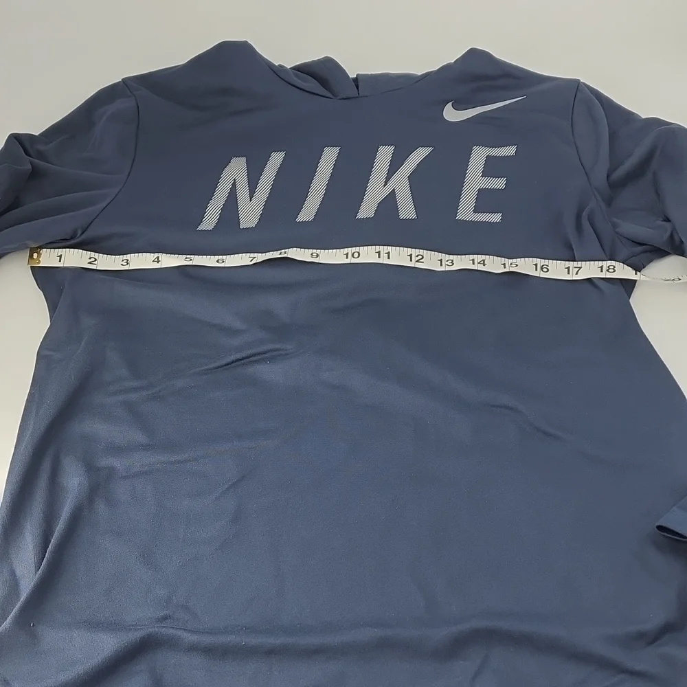 Nike Dri Fit Hooded Long Sleeve Shirt Running Small - Picture 5 of 9
